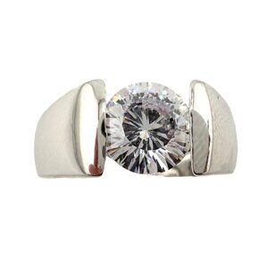 Shimmering and Beautiful 2.00 Carat DiamondLite Solitaire Ring  - Sterling